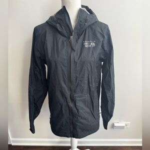 Mountain Hardwear Men’s Gray Hooded Rain Jacket